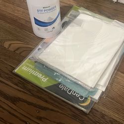 dtf oven plus box shirts plus dtf film plus dtf powder