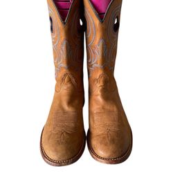 NOCONA Brown Western Leather Boots Size:11EE.