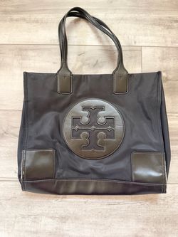 Tory Burch Black Nylon Tote Bag