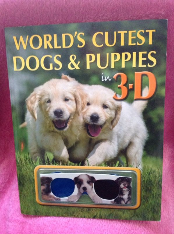 Worlds cutest dogs and puppies book with 3D glasses