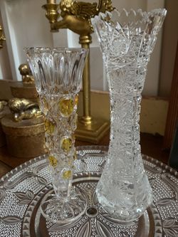 2. Beautiful crystal vases