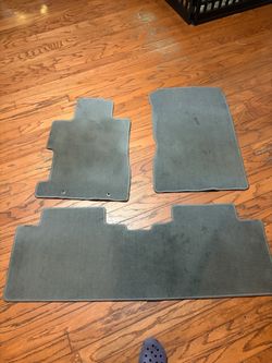 Gray Carpet Car Floor Mats Set of 3 Honda civic