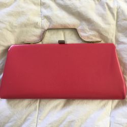 Vintage Pink Hardshell Handbag