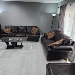 Sofa Love Seat Coffee Table And Foot Rest