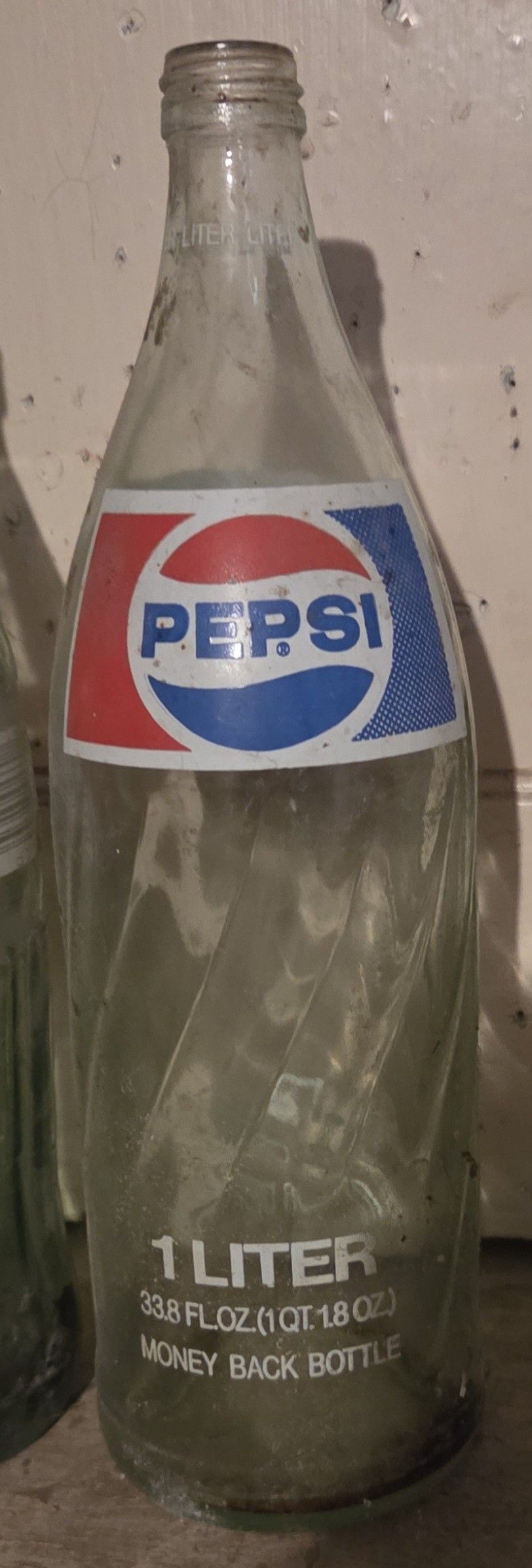 Vintage 1970s-1980s PEPSI COLA Glass Bottle