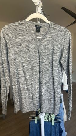 Gray cardigan