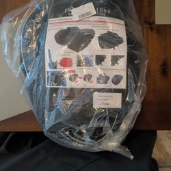 Molded Saddle Bag Capacity 36 L To 58 L Black