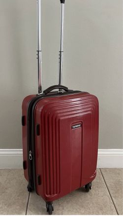 SAMSONITE Carry On, Plastic, Red. Good Conditions