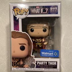 Party Thor Funko Pop *MINT* Walmart Exclusive Marvel’s What If...? 877 with protector Multiverse Love Thunder Mighty
