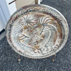 Greek Ceramic Medallions with Stands 