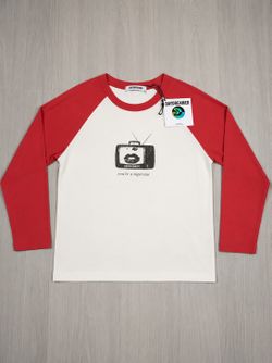NWT Daydreamer You’re A Superstar Raglan Graphic Tee Red White NWT $88 Los Angeles