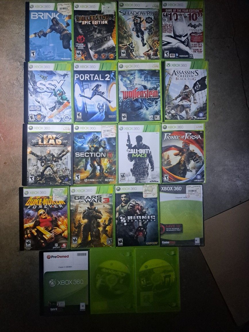 Xbox 360 Games Bundle $4 Each