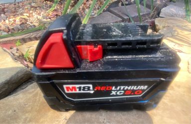 M18 18-Volt 5.0 Ah Lithium-Ion XC Extended Capacity Resistant Battery Pac