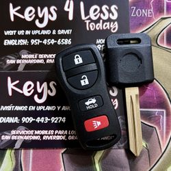 [$100 @ Pomona Indoor Swapmeet] Nissan or Infiniti Key & Remote Set Copy (350Z, Altima, Armada, Maxima, Sentra, G35, FX35)
