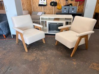 Brand new set of 2 solid wood