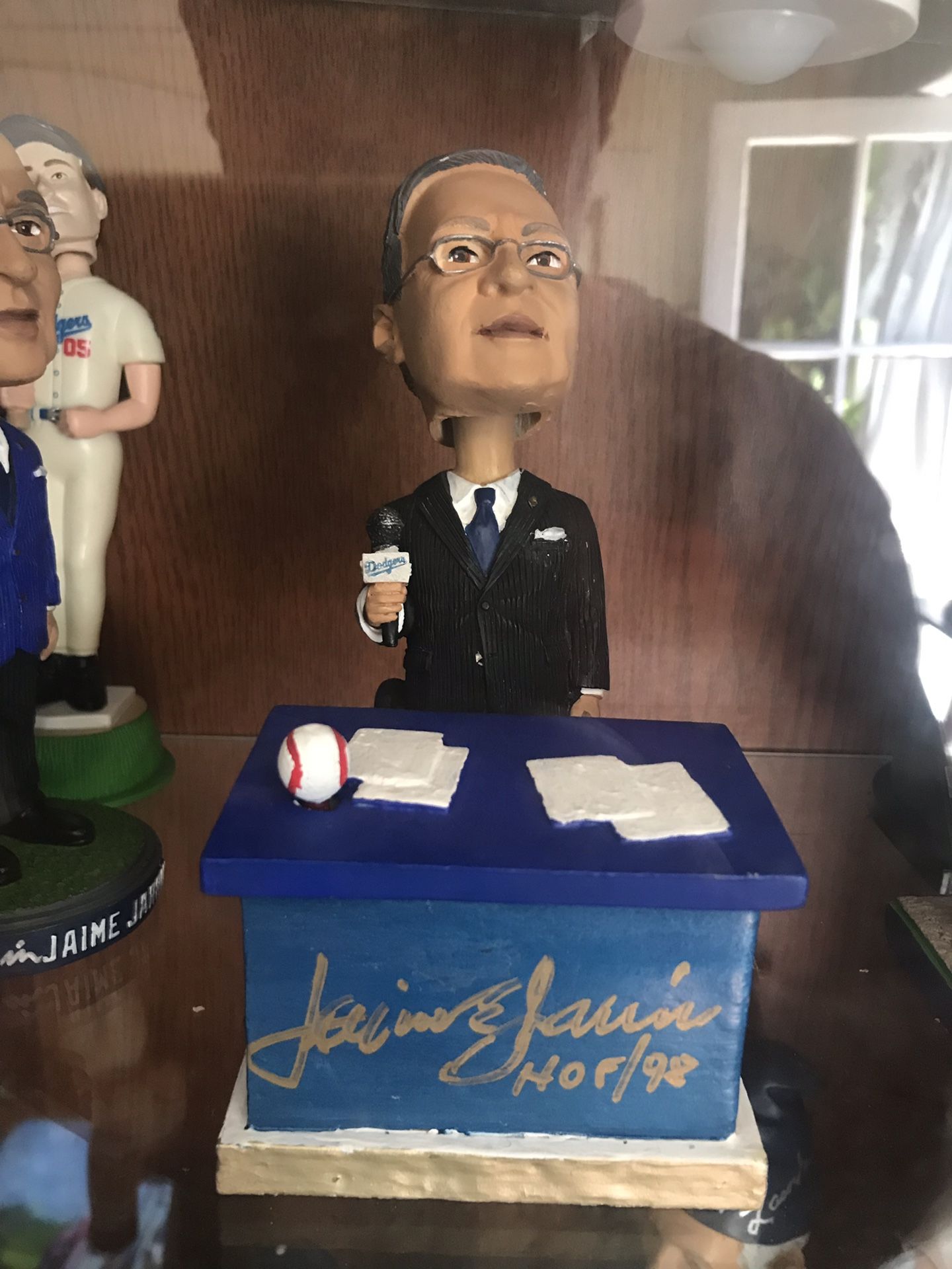 Jaime jarrin custom dodgers announcer bobblehead
