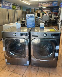 LG 5.2 Cu.Ft. Mega Capacity Frontload Washer and 9.0 Cu.Ft. Dryer