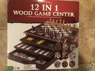 12 in 1 Wooden Game Center