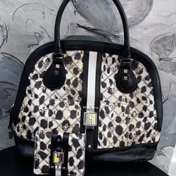 Vintage L.A.M.B. Gwen Stefani Rare Alston Cheetah Large Bag with Matching Wallet