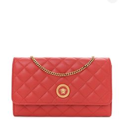 Authentic Versace Quilted Lambskin