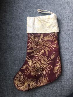 Hand sewn Christmas stocking