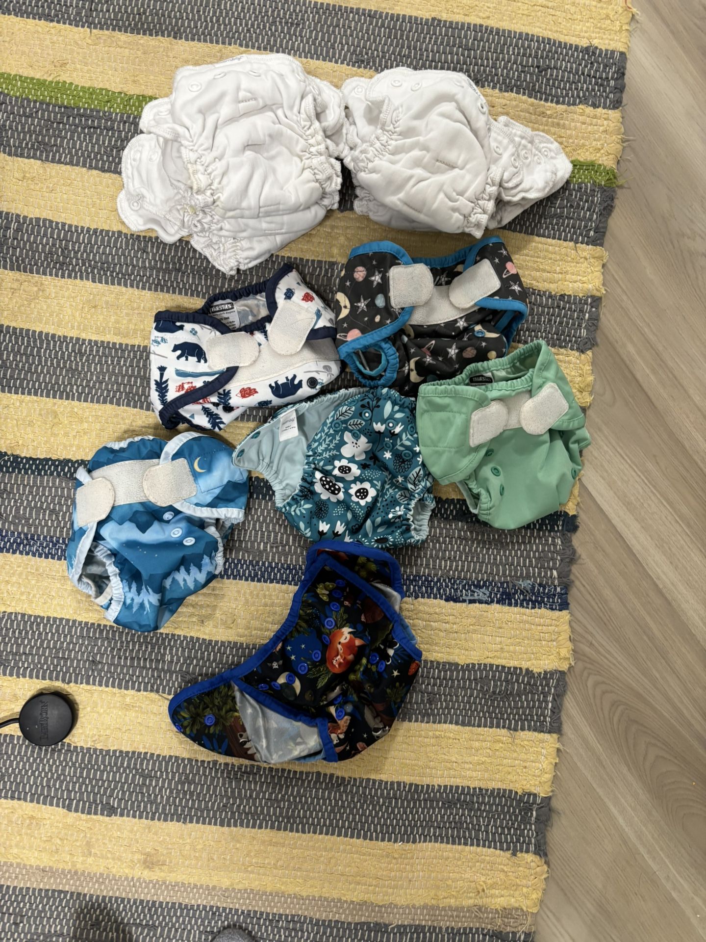 Size 1 Cloth Diapers - Thirsties And Ensemble