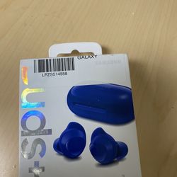 Blue Samsung Buds Plus