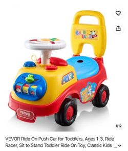 VEVOR Toddler Ride-On Push Car Toy