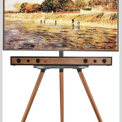 Easel TV Stand for 43–65” TVs