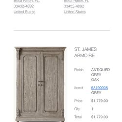 Restoration Hardware Armoire 