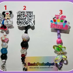 Handmade Beaded Badge Reels