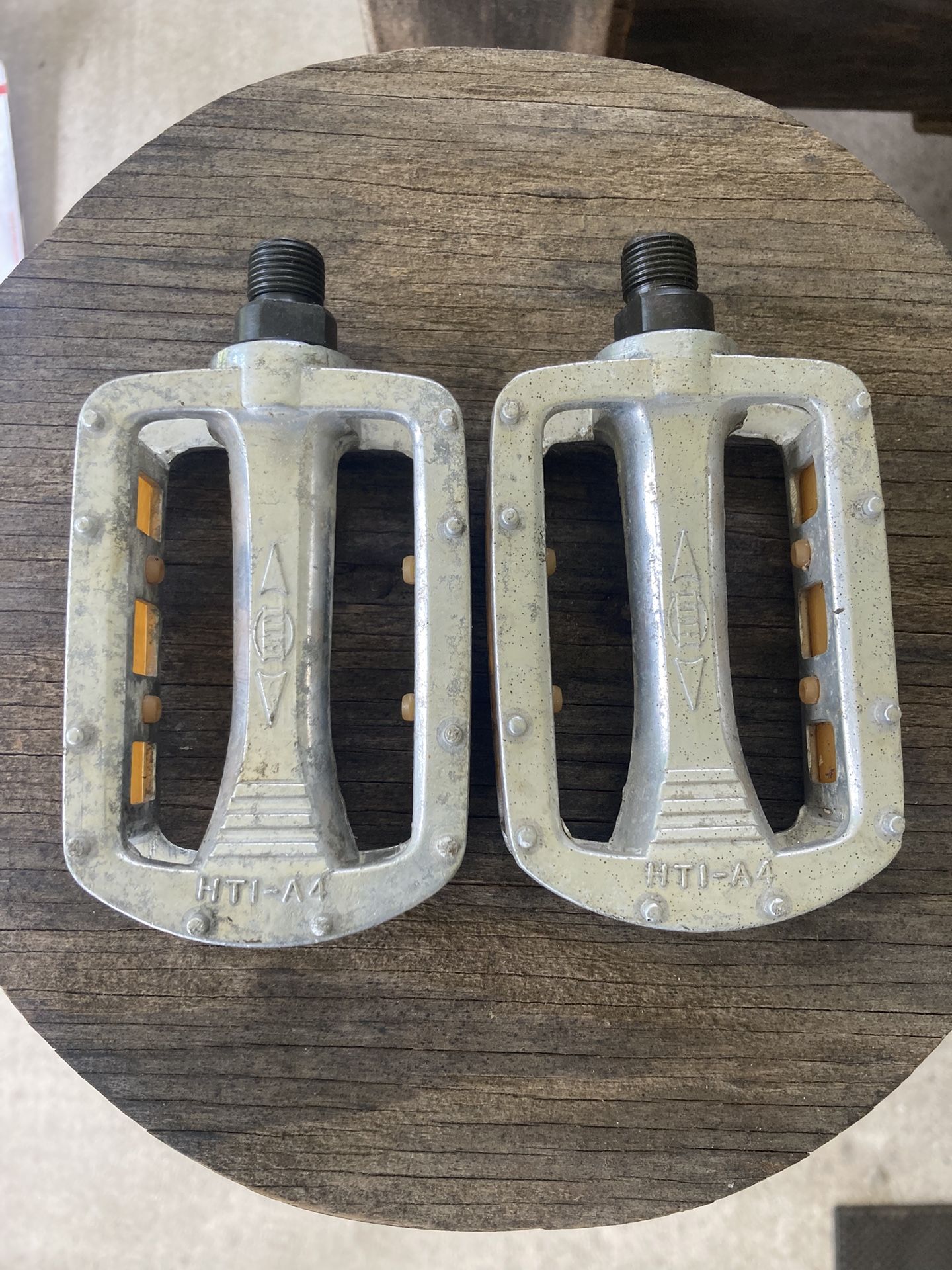 Old School BMX HTI Bicycle Bike Pedals 1980’s Vintage