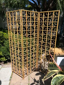 Bamboo room divider for your tiki or mid century Spaces