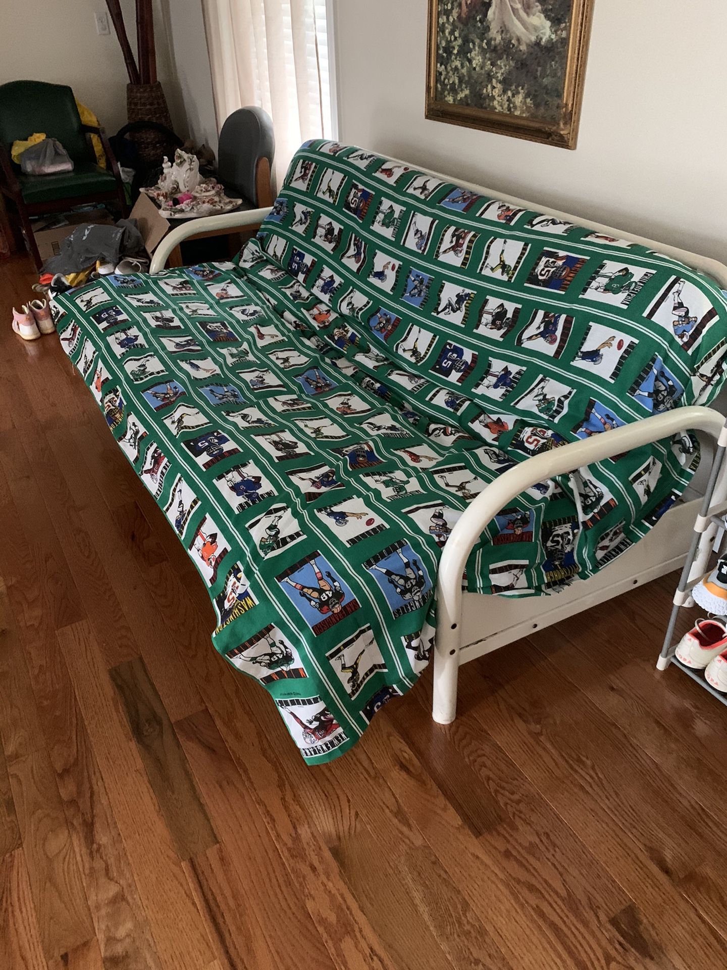 White futon