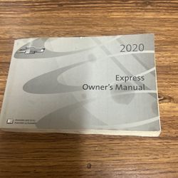  Chevy Express  2020 Manual Owner $20