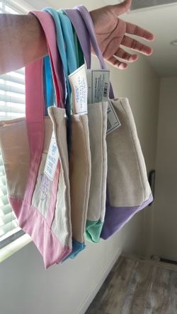 TRADER JOES MINI CANVAS TOTES