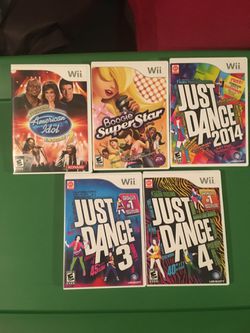 Wii "Just Dance", American Idol, Boogie Super Star ( 5 in total) Nintendo
