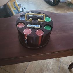 Wood Rack Poker Chips