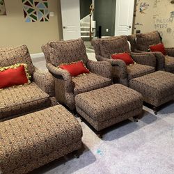 Chair With Ottoman 