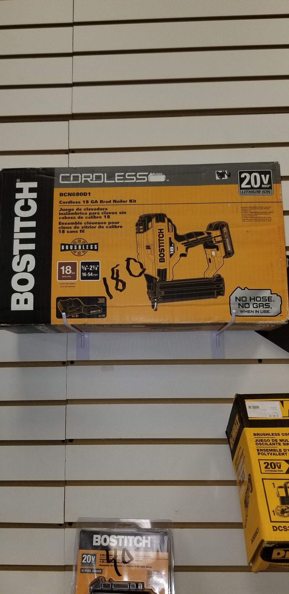 Bostitch 18 gauge nailer