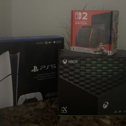 PS5 XBOX Nintendo Switch 2 