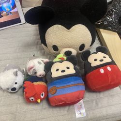 Group Of 6 Disney Stuffed Animals