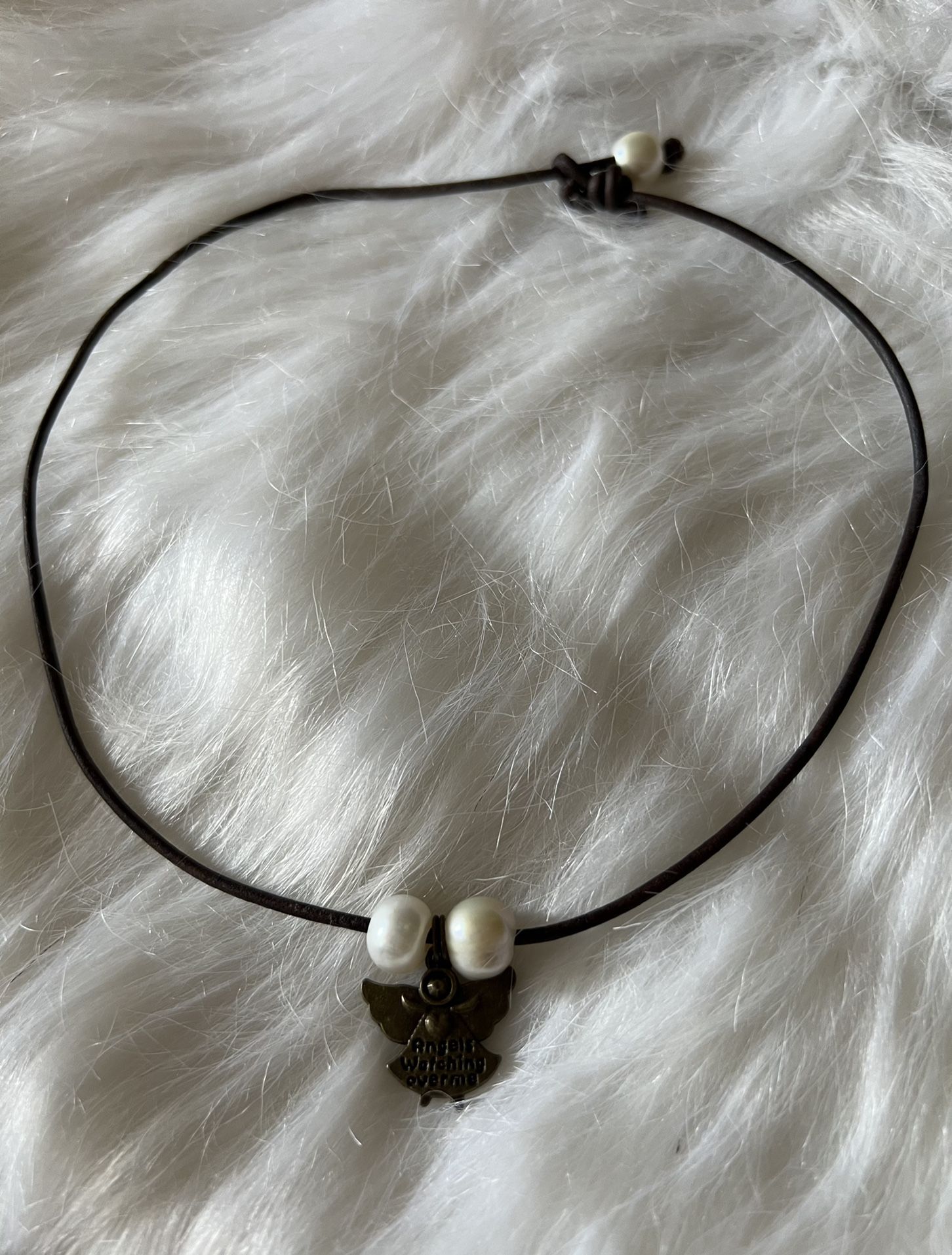 Brown Leather Choker