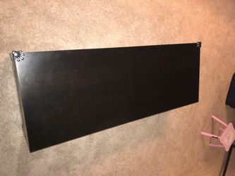 Dark wood entertainment center for big tv