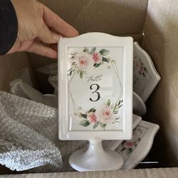 Table Numbers For Wedding 