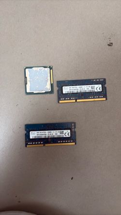 Ram sticks and cpu