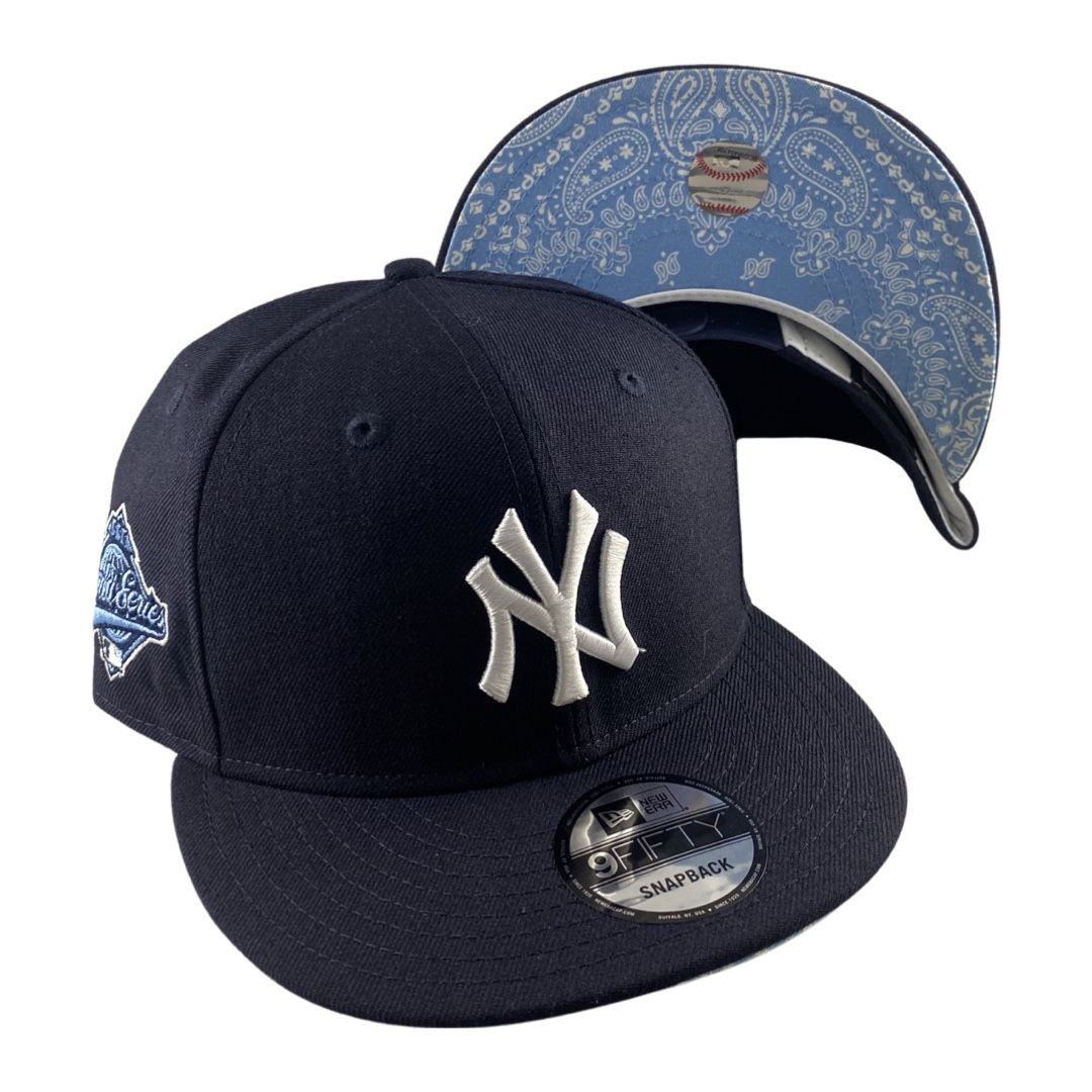 New Era NY Yankees 59FIFTY World Series 1996 Blue Paisley Undervisor Snapback Navy