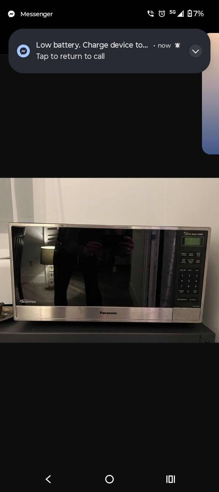 Panasonic 1250W Microwave Oven - Stainless Steel