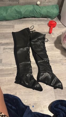 leather shoe covers