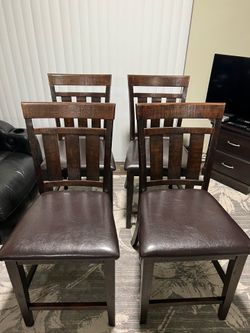 Wooden chairs